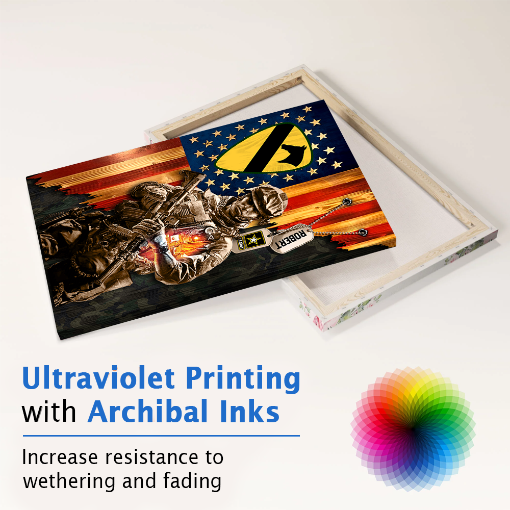 Personalized Gift For Military Veteran Custom Gift For Military Veteran Soldier American Rustic Flag Poster Canvas K1702