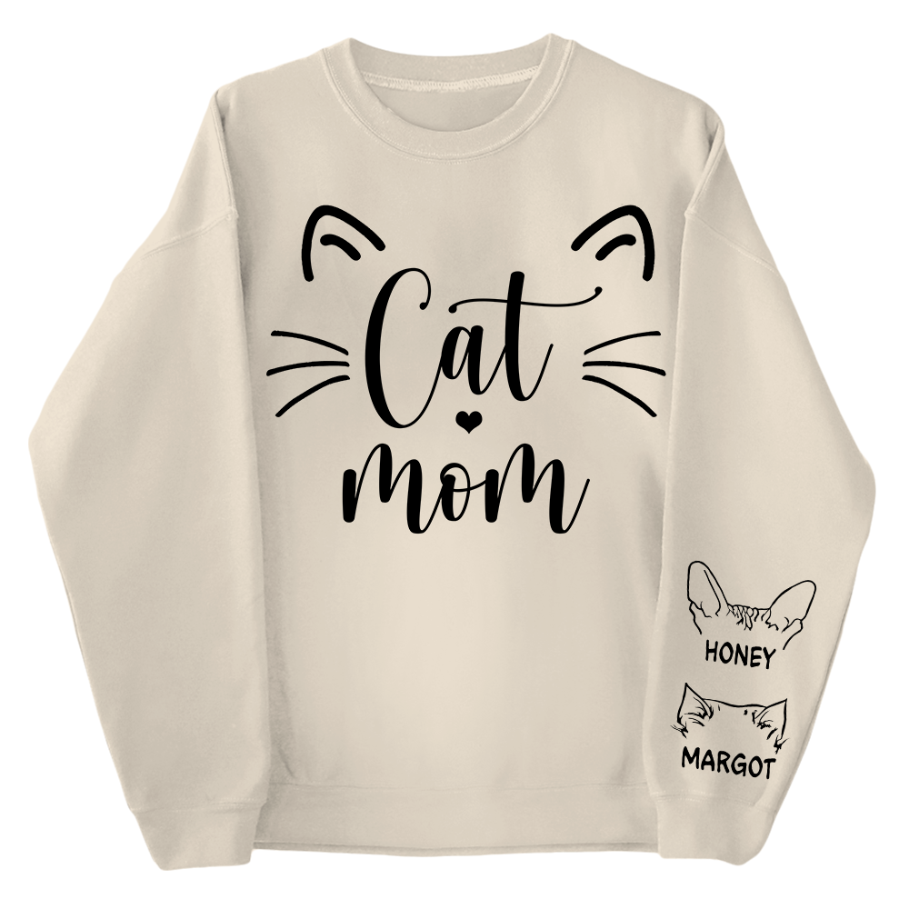 Cat Mom - Personalized Shirt - Gift For Cat Lover, Cat Mom, Mother's Day Gift