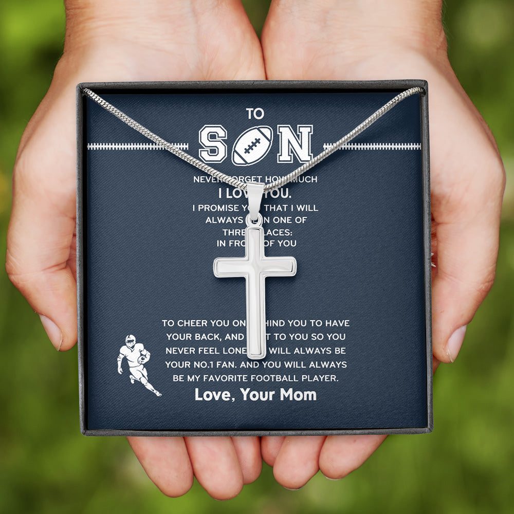 APSVO Football Cross Necklace for Boys Men Stainless Steel Bible Verse  Pendant with 20+2 Inch Chain First Communion Baptism Religious Sports  Jewelry Gift - Walmart.com