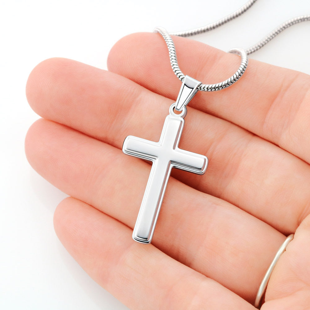 Unique Football Cross Necklace Stainless Steel Bible Verse - Temu