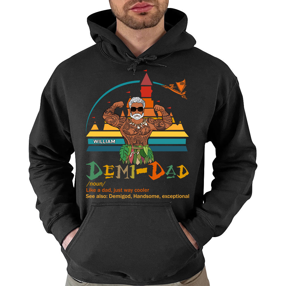 Demi Dad Definition Personalized Shirt For Dad Custom Nickname With Kids Father's Day Gift H2511