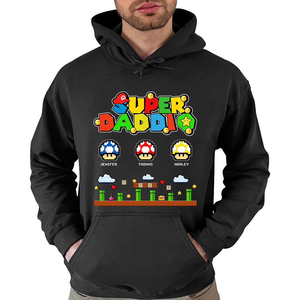Super Daddio - Personalized Funny Shirt Custom Family Member