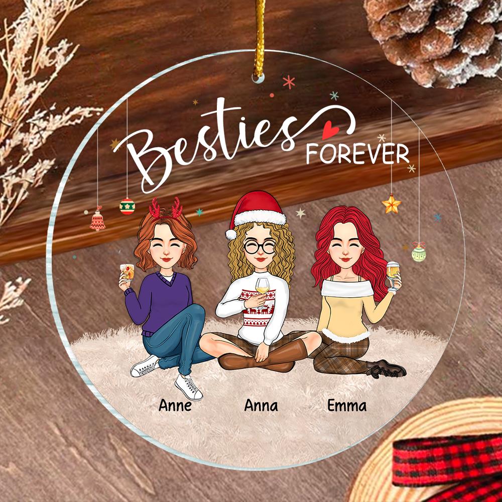 Amazon.com: Christmas Ornament Friendship Keepsake Gifts Besties Christmas  Round Ornament Keepsake Friendship Christmas Ornament Xmas Friendship Gifts  for Besties, Friends, Sisters House Warming Gifts (5PCS) : Home & Kitchen