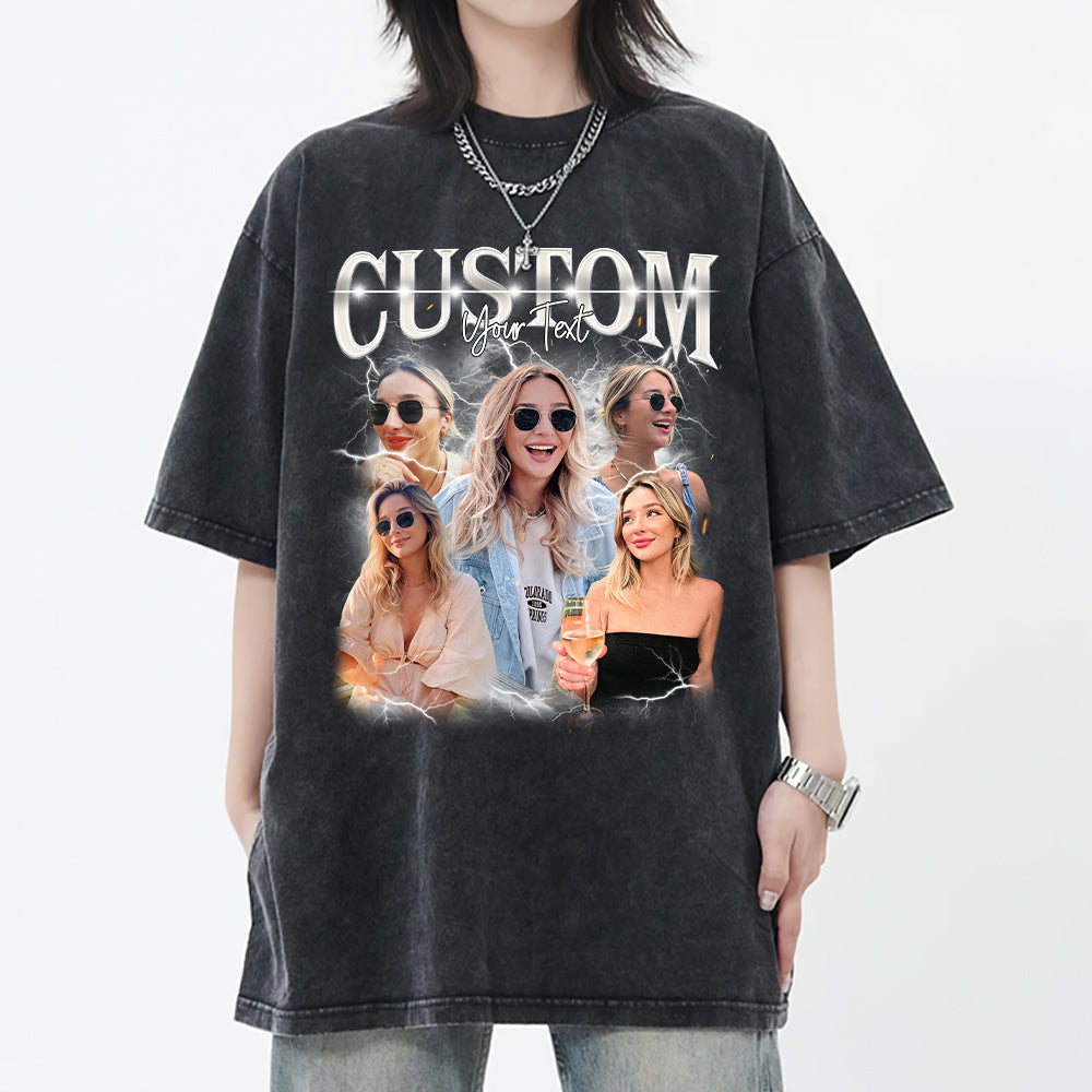 Custom Bootleg Rap Tee, Custom Photo - Vintage Graphic 90s T-shirt, Custom Photo Shirt, Custom Your Own Bootleg Idea Here, Insert Your Design