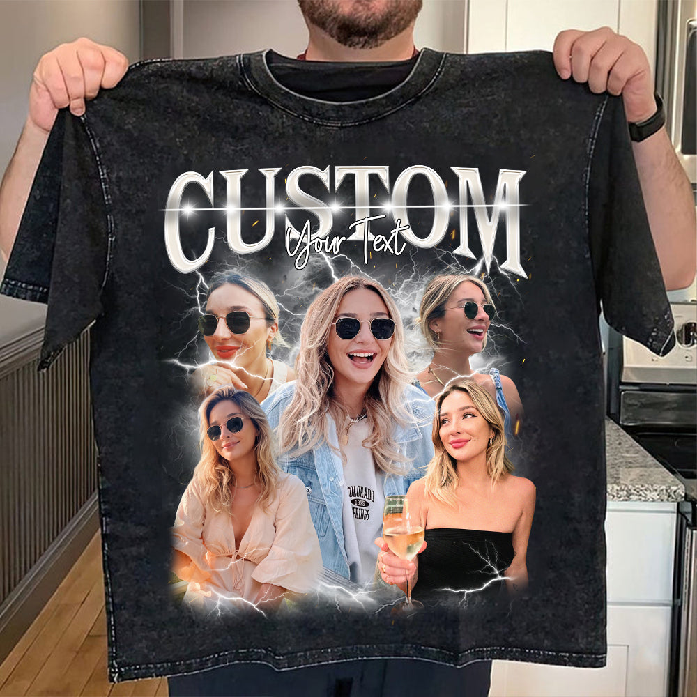Custom Bootleg Rap Tee, Custom Photo - Vintage Graphic 90s T-shirt, Custom Photo Shirt, Custom Your Own Bootleg Idea Here, Insert Your Design