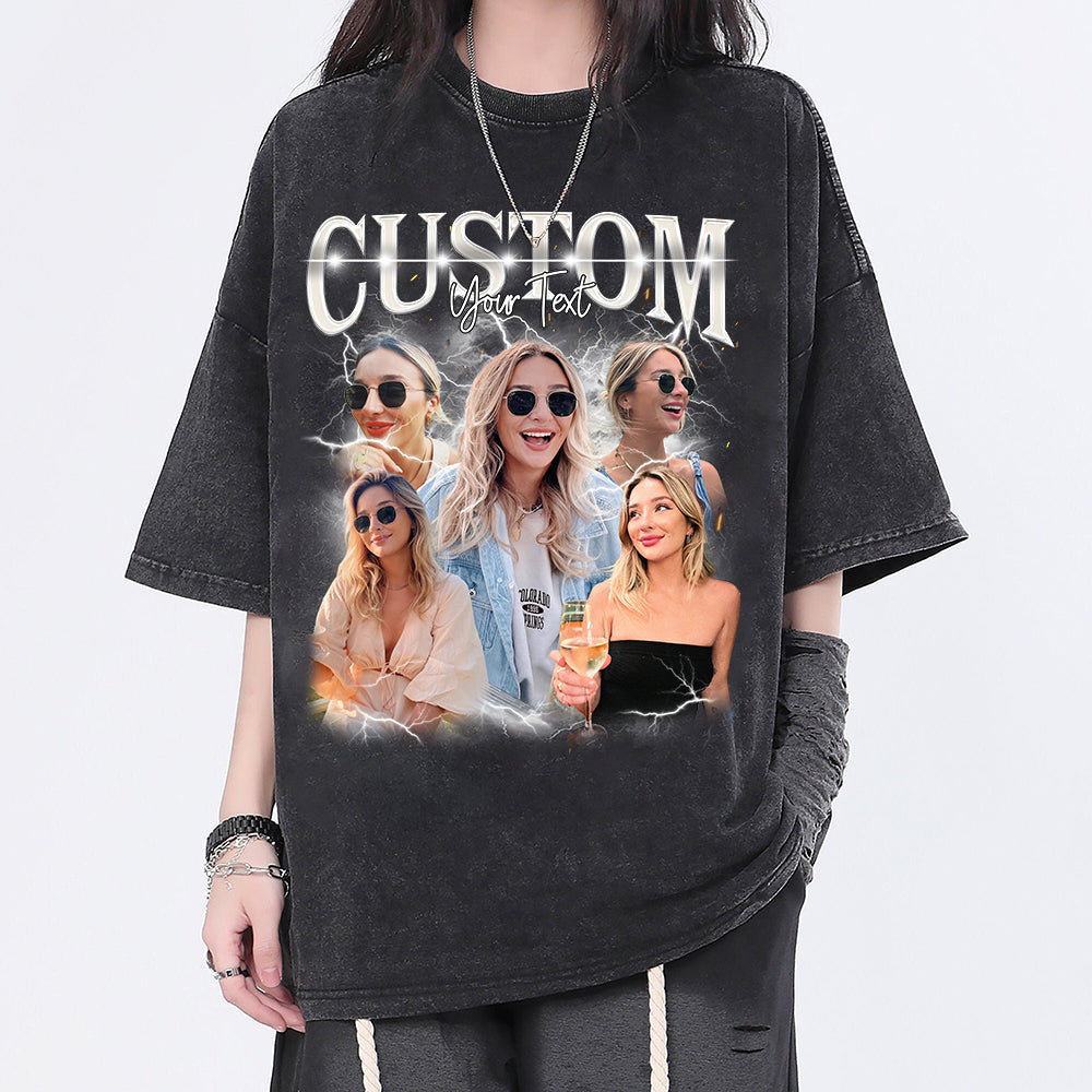 Custom Bootleg Rap Tee, Custom Photo - Vintage Graphic 90s T-shirt, Custom Photo Shirt, Custom Your Own Bootleg Idea Here, Insert Your Design