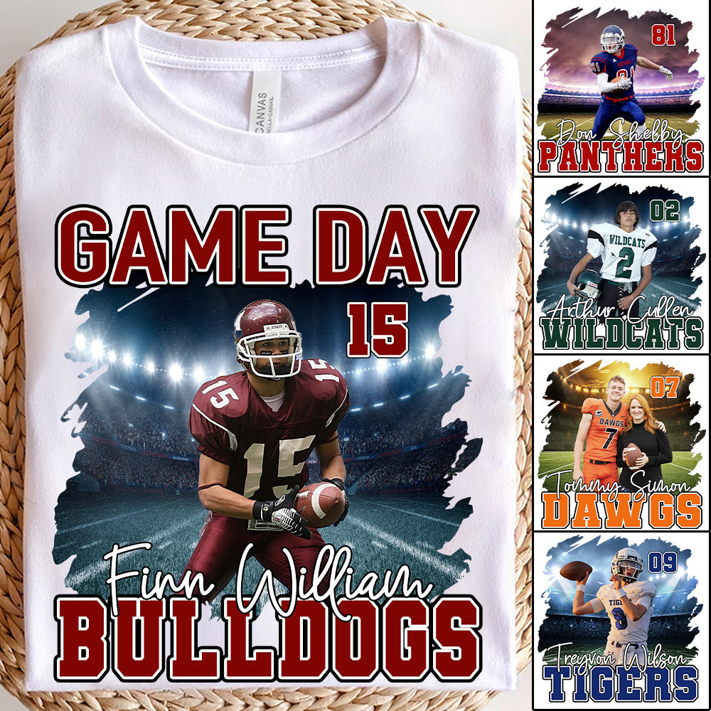 Football Game Day Sweatshirt For Men - Team City Name & Helmet Print, Cotton Blend, Casual Fan Tops For NFL Season