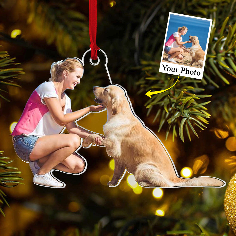 Custom Photo Acrylic Ornament Gift For Gift For Dog Lovers Dog Mom Dog Dad