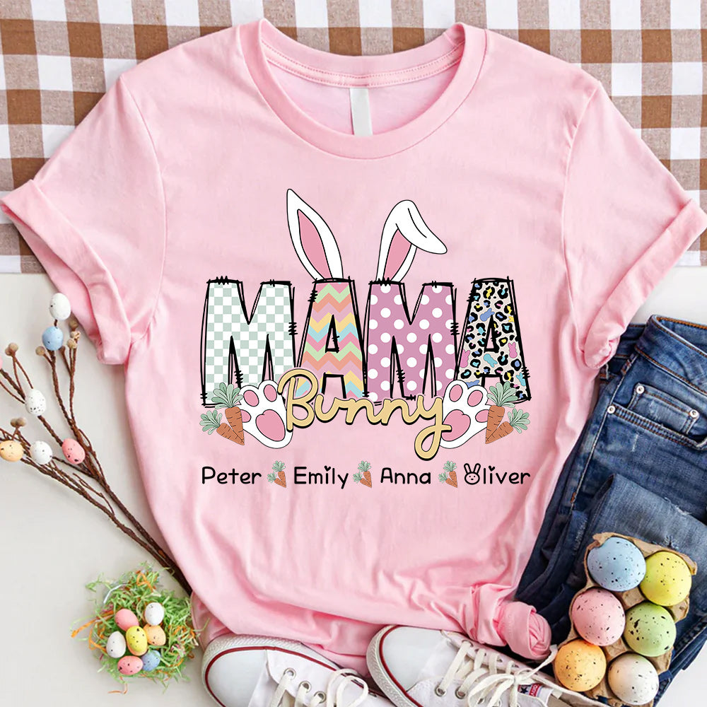 Mama Bunny - Personalized Shirt For Grandma, Easter Day Shirt, Grandma Shirt