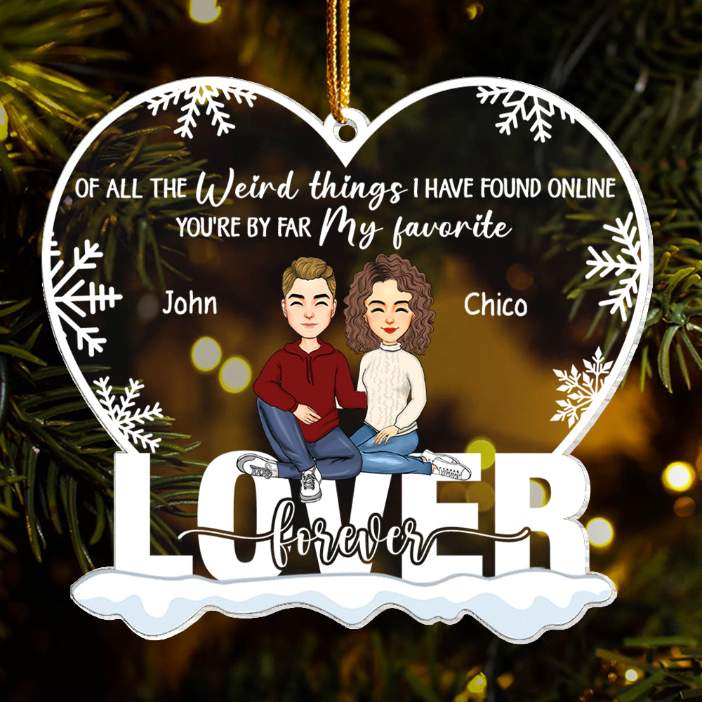 You're By Far My Favorite Personalized Ornament For Couple
