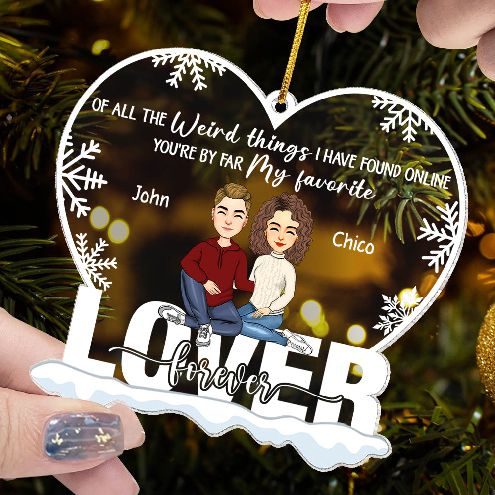 You're By Far My Favorite Personalized Ornament For Couple
