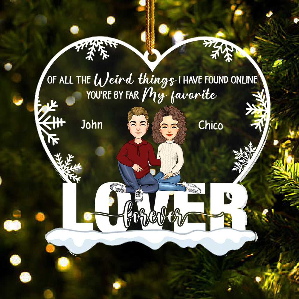 You're By Far My Favorite Personalized Ornament For Couple