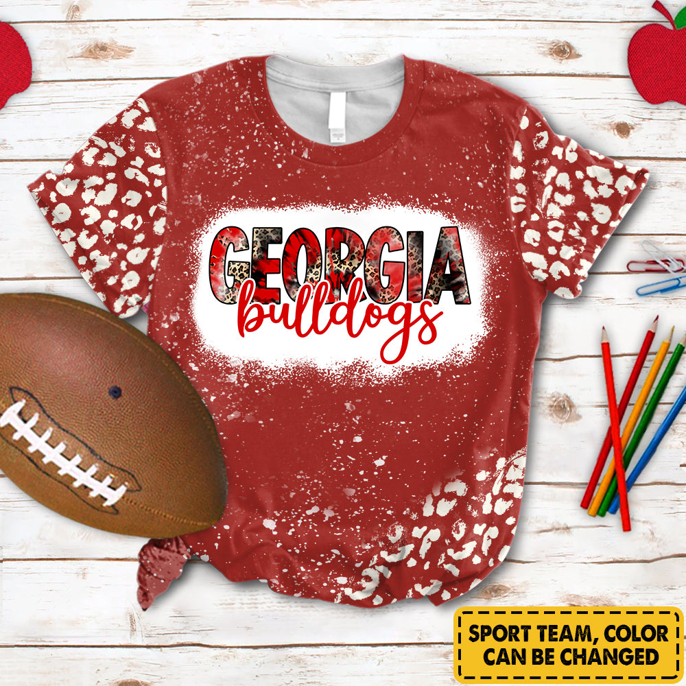 Personalized Bulldogs Custom Sport Team Name School Spirit All Over Print Shirts For Teacher