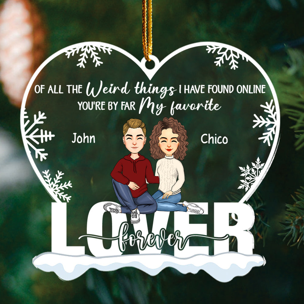 You're By Far My Favorite Personalized Ornament For Couple