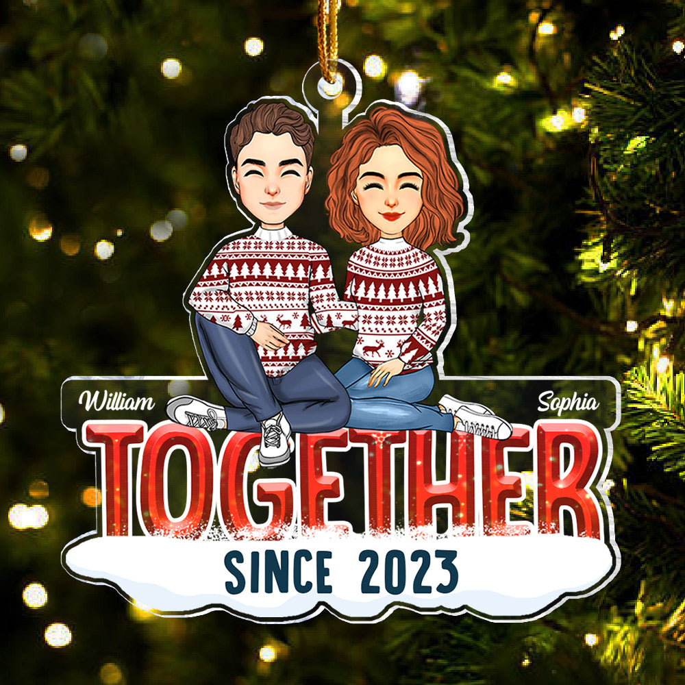 Together Since Personalized Ornament Christmas Gift For Couples