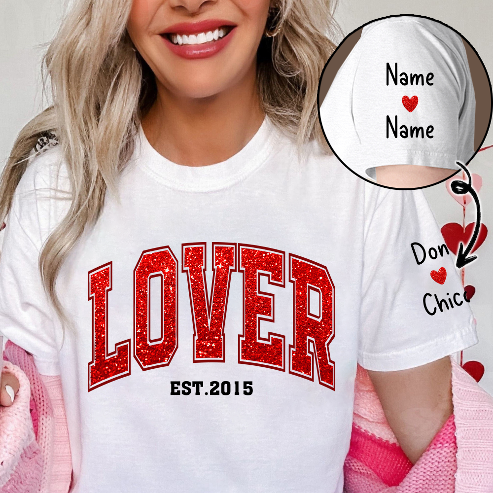 Lover Est. - Personalized Shirt - Valentine Gift For Couple
