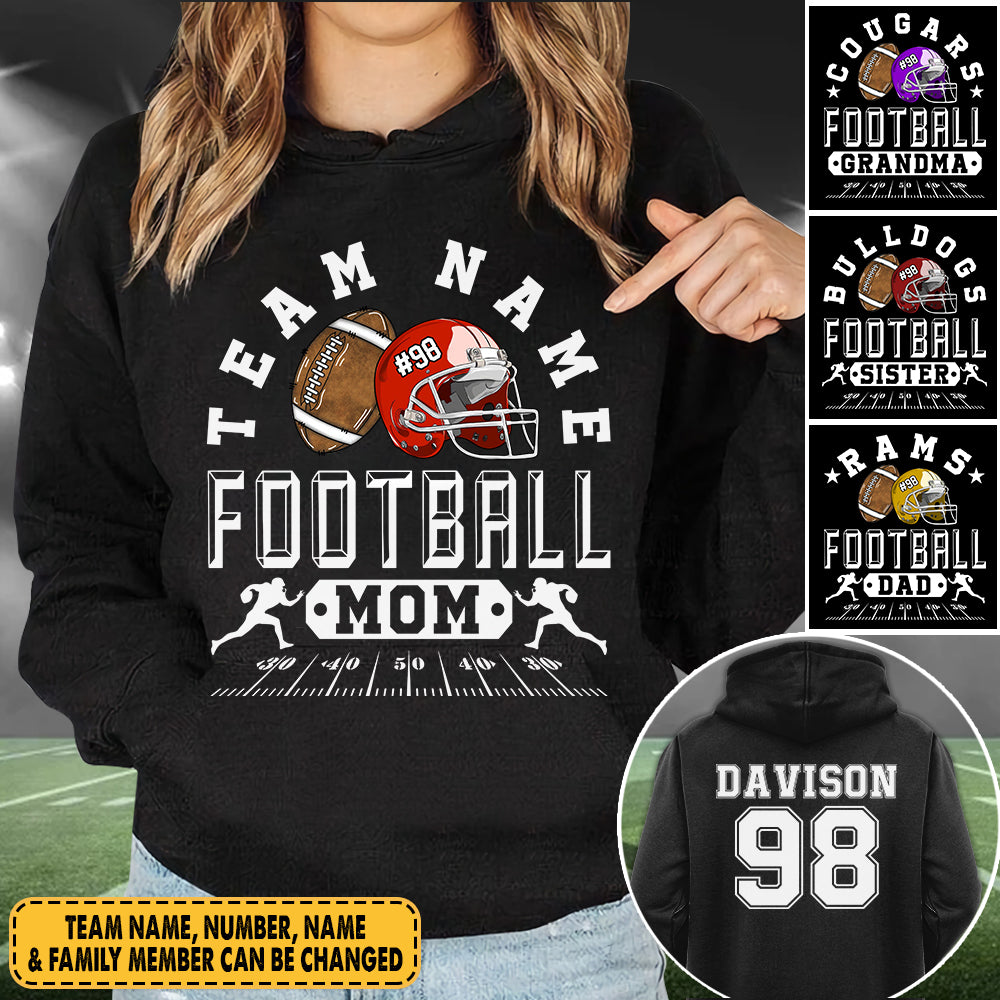 Personalized Football Shirt Football Team Name Player Number All Over Print Shirt K1702