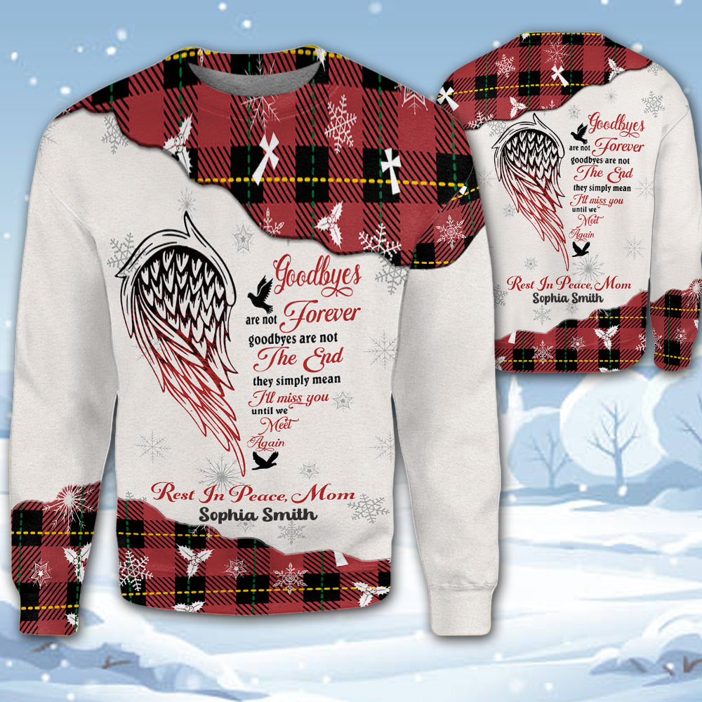 Personalized Goodbyes Are Not Forever Until We Meet Again Forever In Our Hearts Memorial All Over Print Shirt