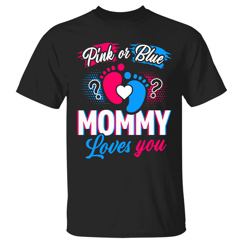 Gender Keeper Pink or Blue Mommy Daddy Family Love You Personalized Shirt For Family Gender Reveal Party Shirt H2511
