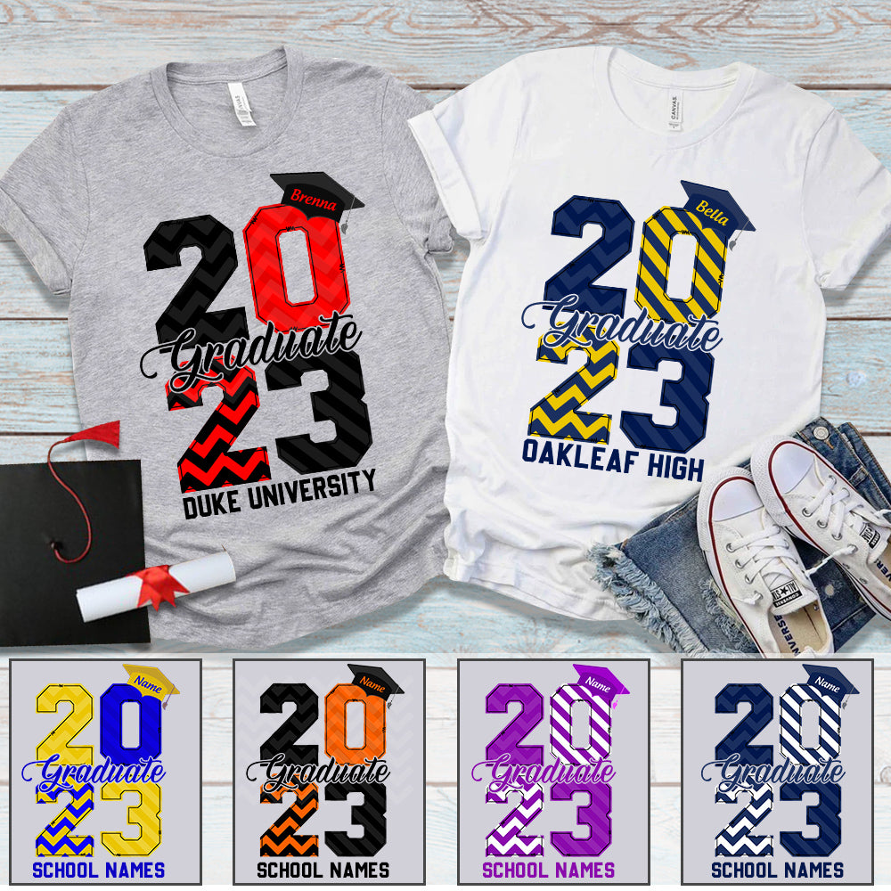 Personalized Graduation Shirt 2023 Gifts For Senior For Family Member Graduation Gift K1702