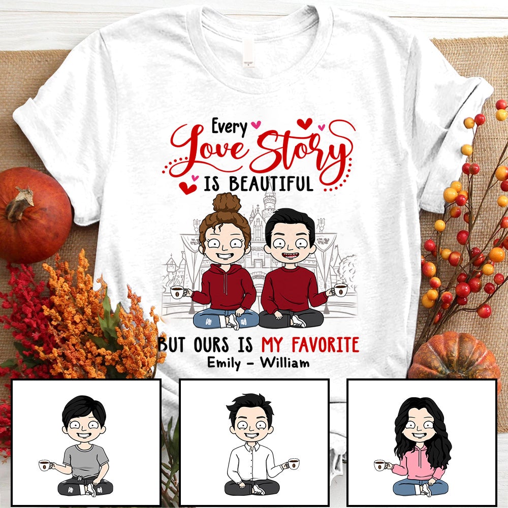 Personalized Couple Shirt Every Love Story Is Beautiful But Ours Is My Favorite Shirt