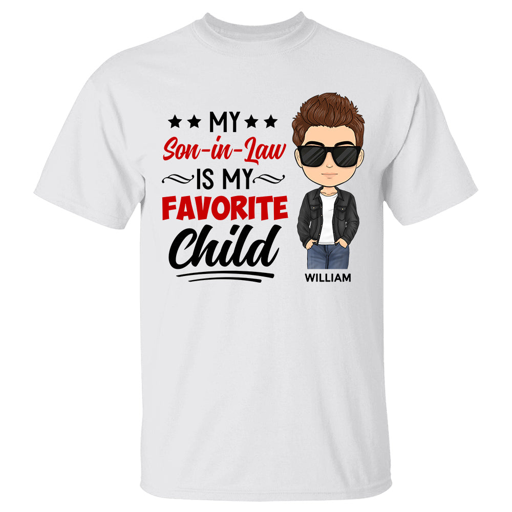 Personalized My Son In Law Is My Favorite Child Shirt Gift For Mother In Law Gift Mother Day's K1702