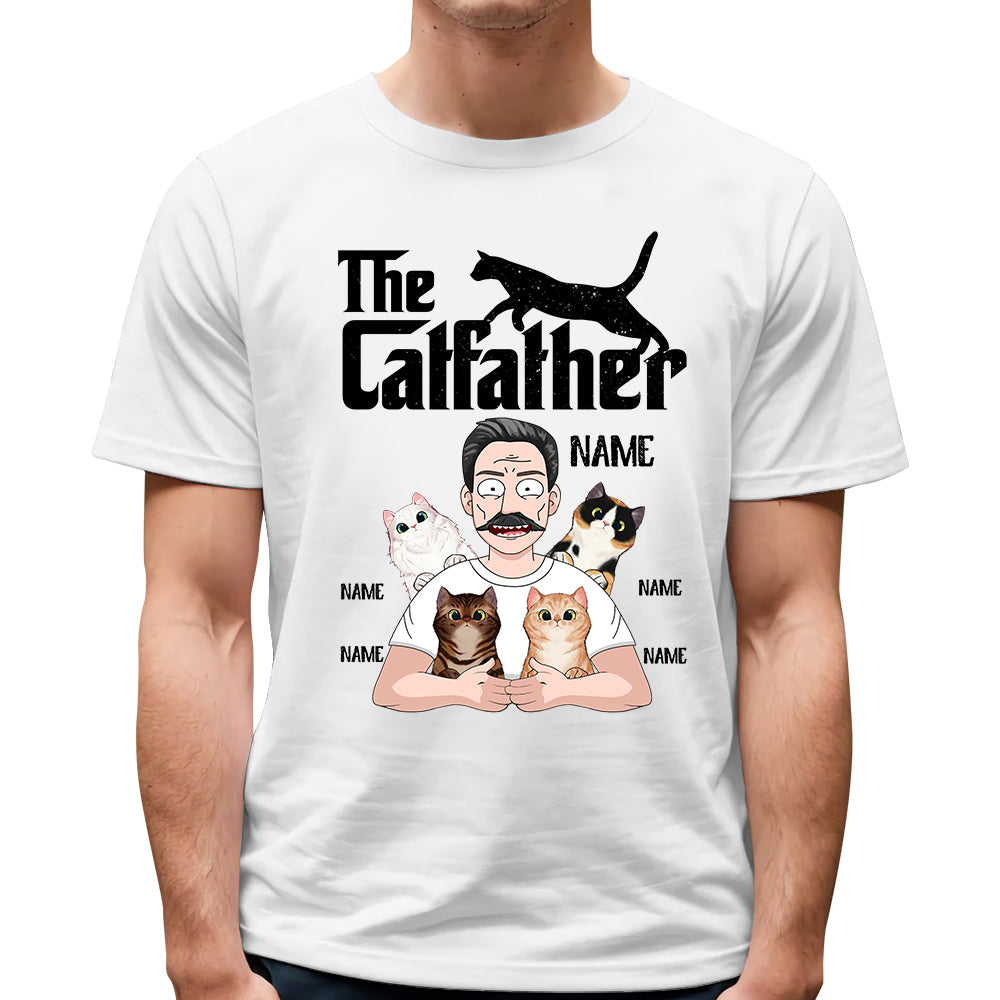 The Cat Father Personalized Shirt Cat Dad