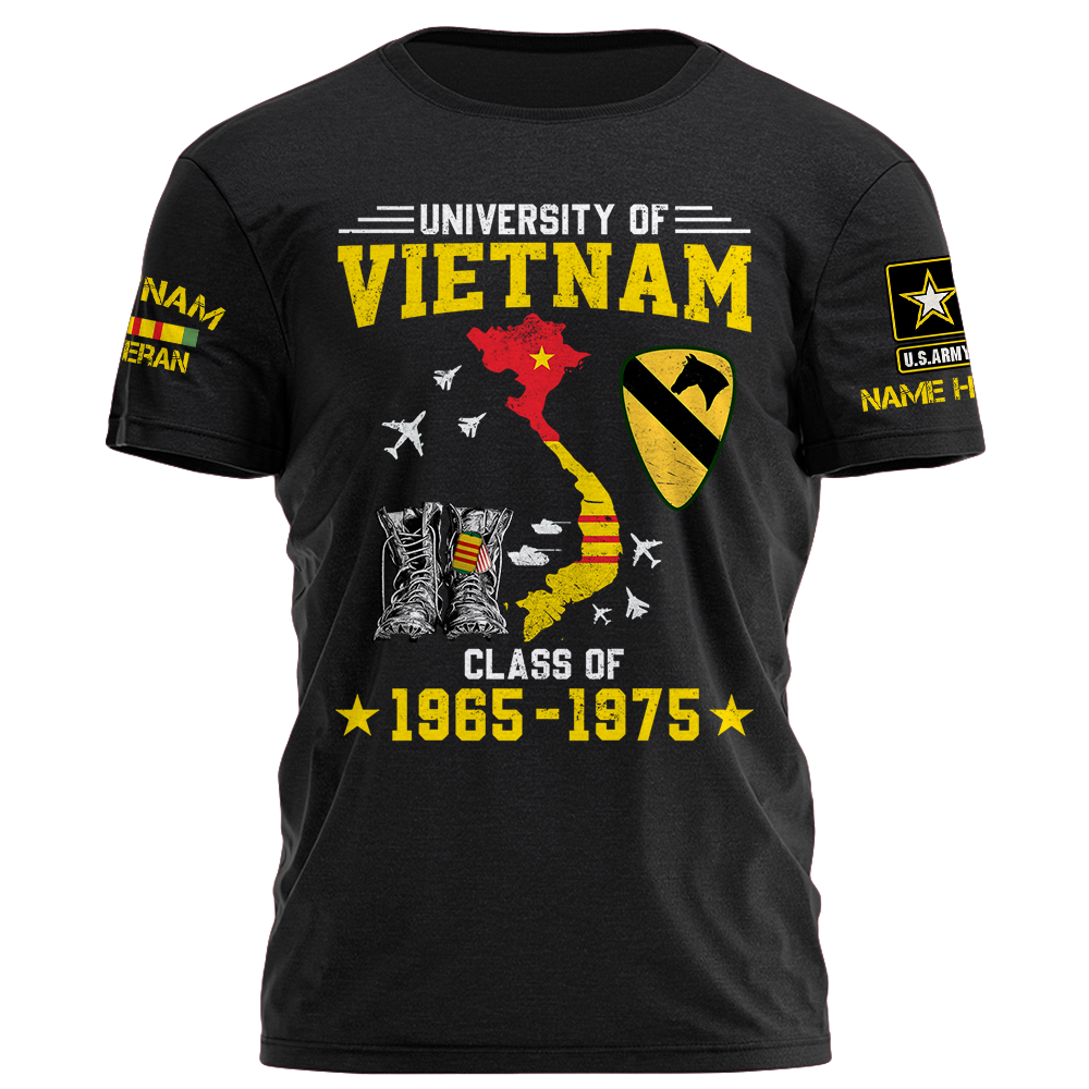 University Of Vietnam Personalized Shirt For Vietnam Veteran K1702