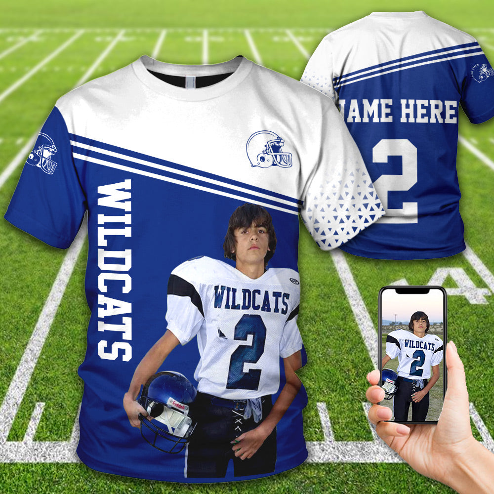 Personalized Football Shirt Custom Photo Team Logo All Over Print Shirt For Football Player Ph98