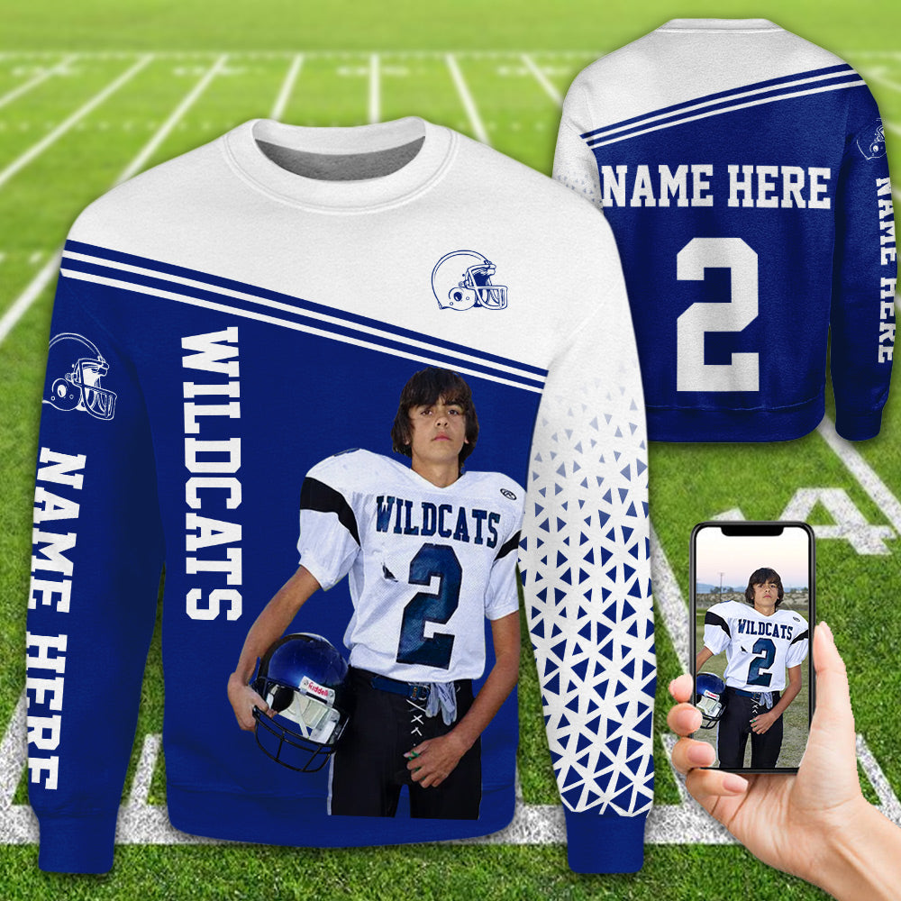 Personalized Football Shirt Custom Photo Team Logo All Over Print Shirt For Football Player Ph98