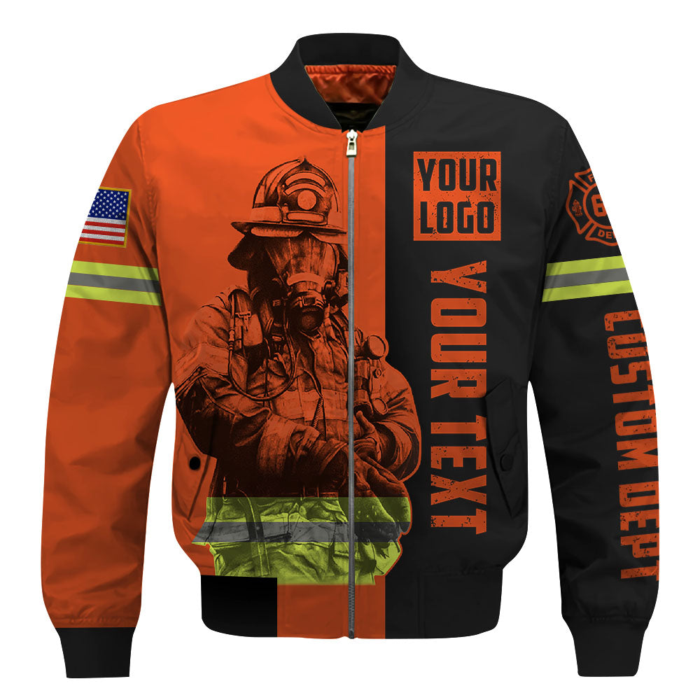 Custom Shirt Firefighter Custom Name Clipart Number Fireman All Over Print Shirt K1702