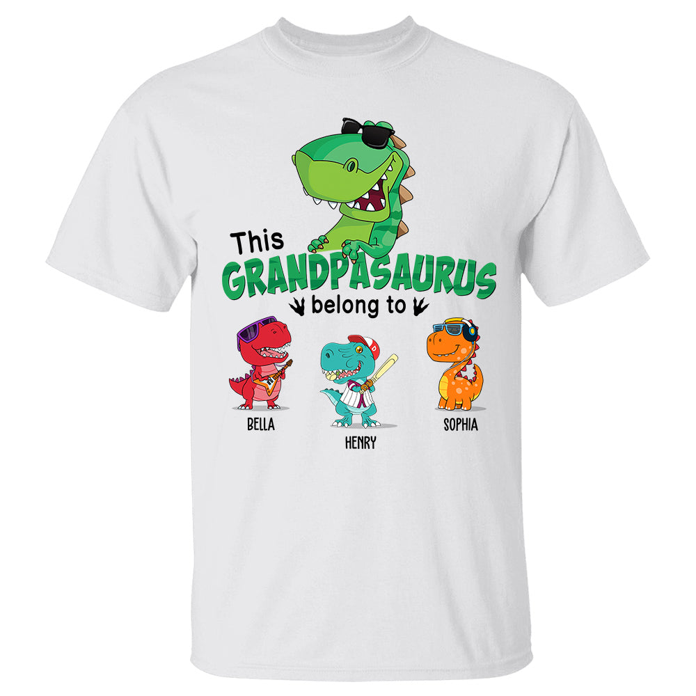 This Grandpasaurus Belong To Kids Personalized Shirt K1702