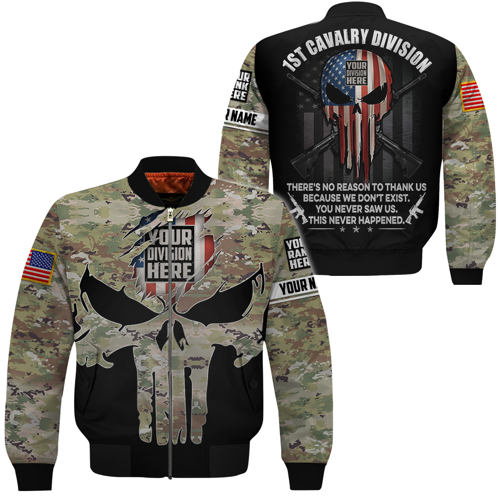Personalized Veteran Skull Camo Shirt There's No Reason To Thank Us Gift For Veterans All Over Print Shirt K1702