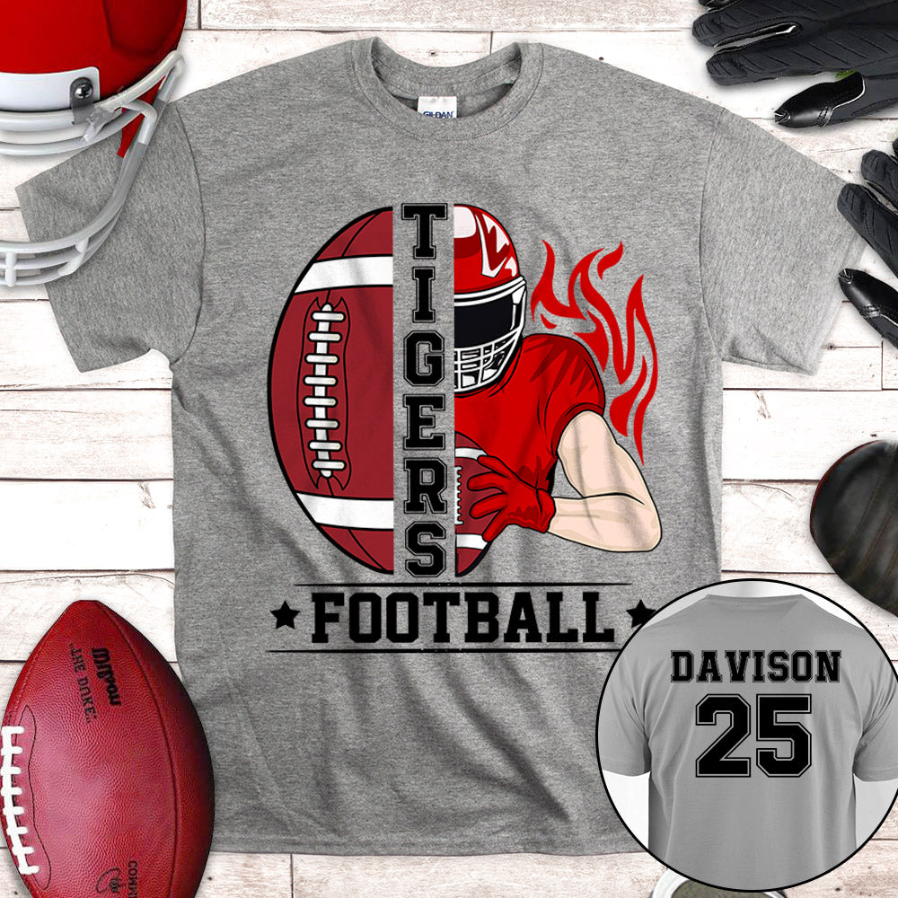 American Football Team Personalized Shirt Mascot Team Football Shirt Custom Player's Name And Number H2511
