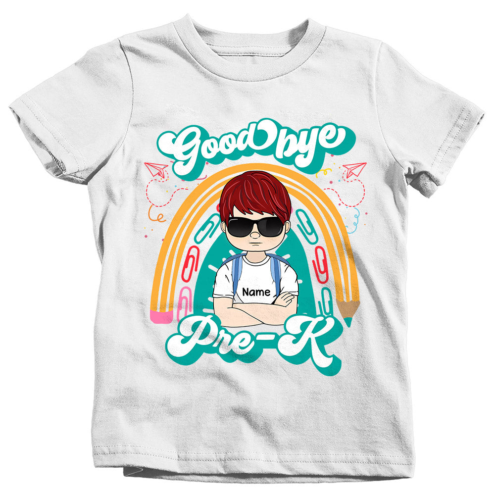 Personalized Goodbye Pre-K, Graduation Shirt Gift For Kid