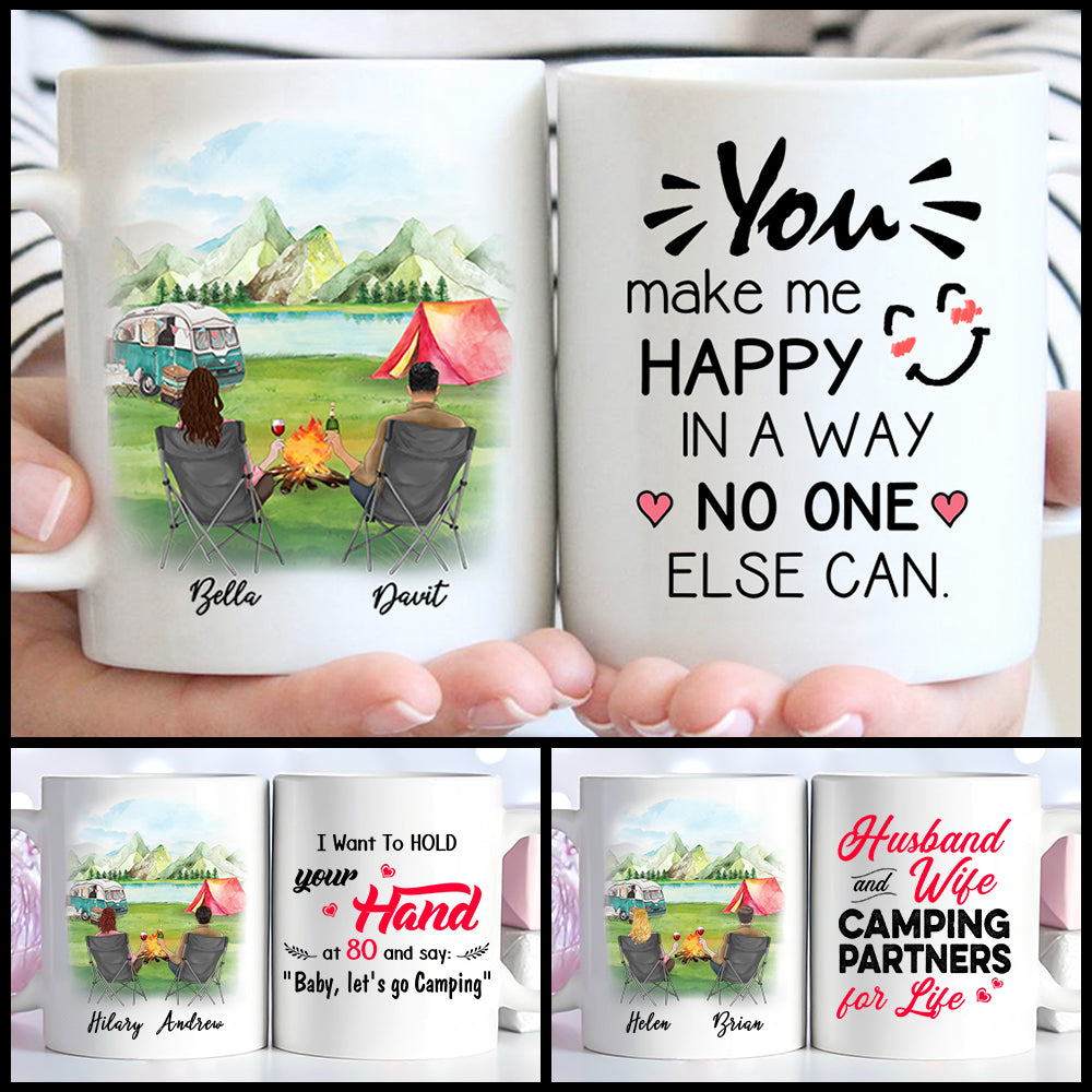Camping Lovers Custom Mug Gift For Couple