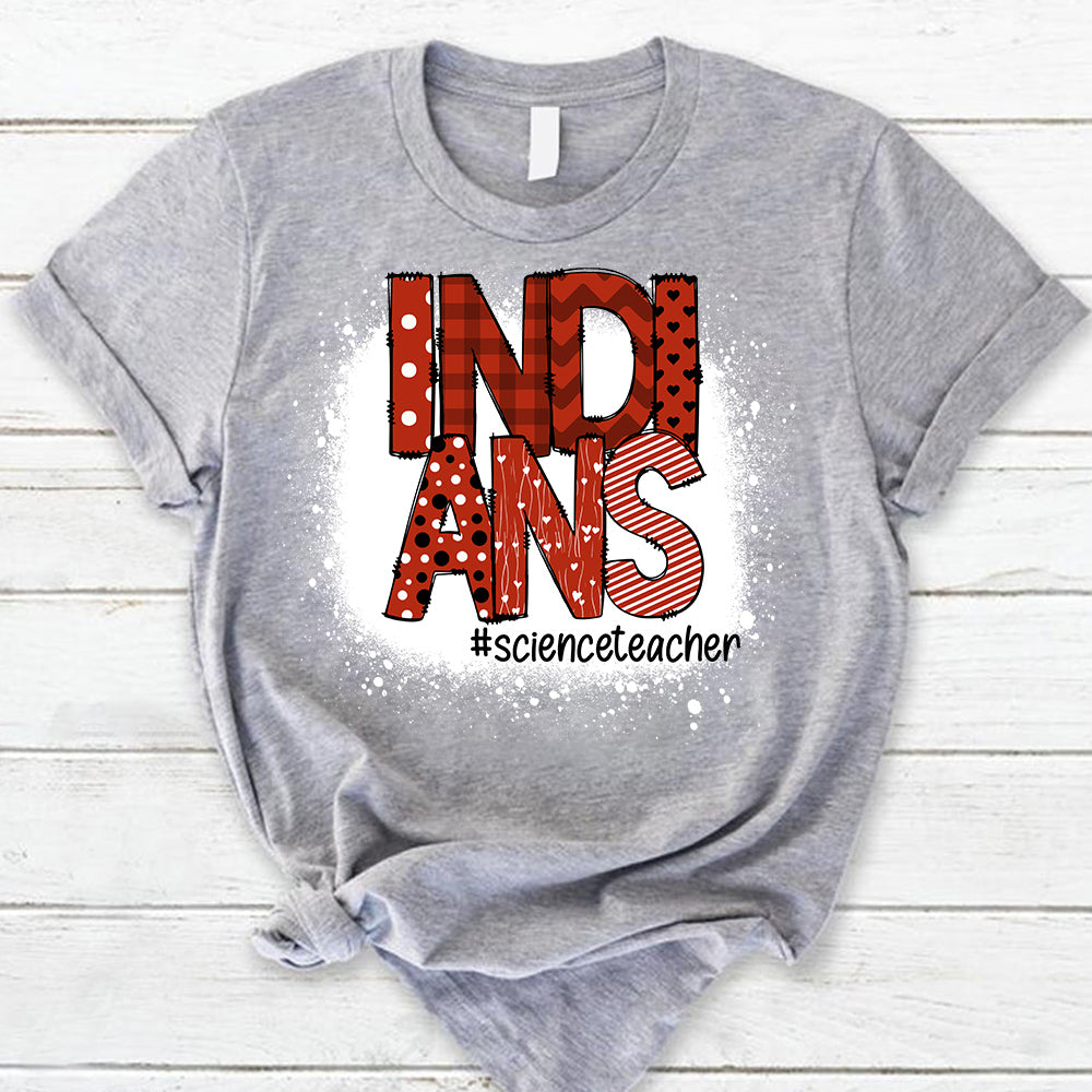 Personalized Indians Doodle Pattern T-Shirt For Teacher