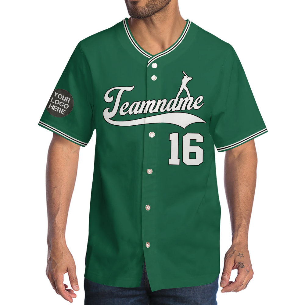 Custom Made Kelly Green Baseball Jerseys