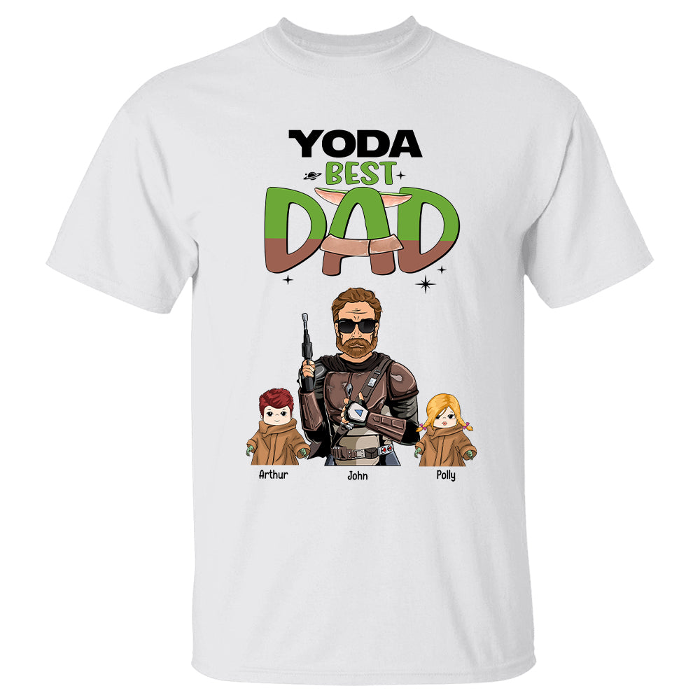 Yoda Best Dad - Custom Shirt Dad With Kids Gift For Dad