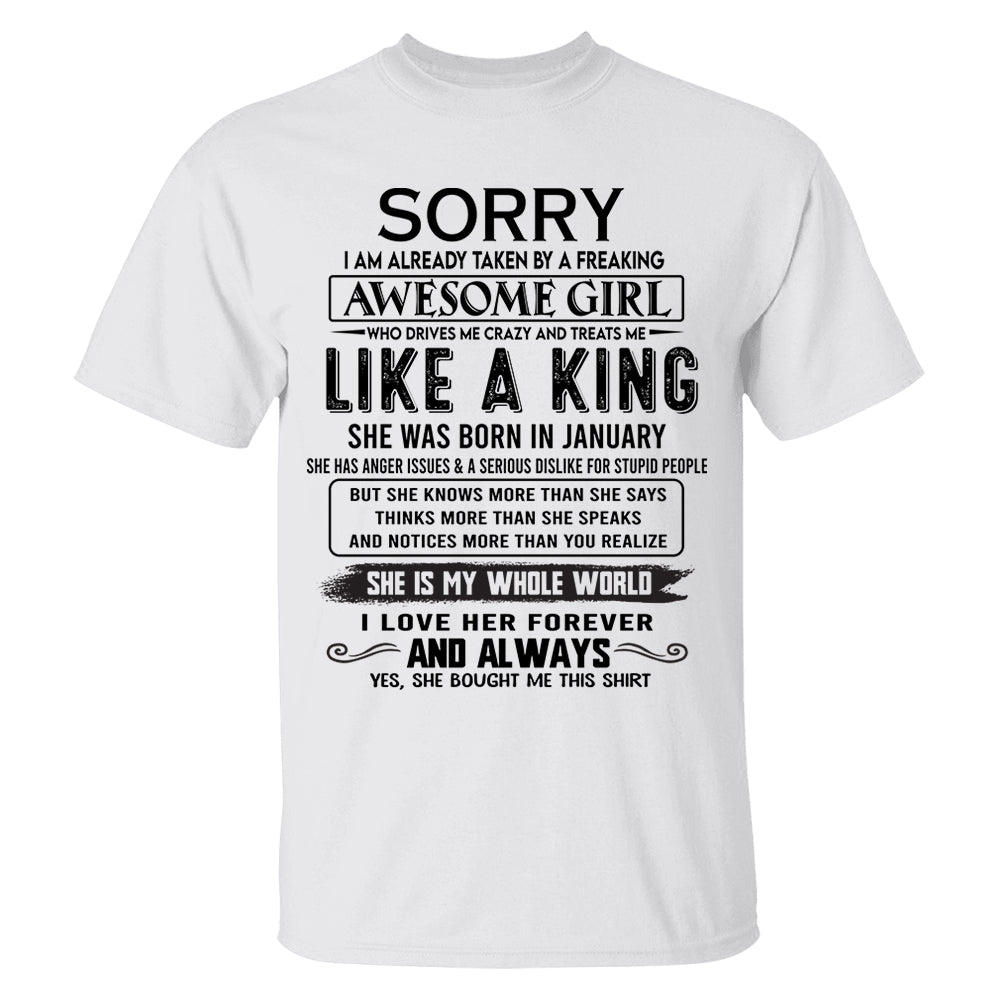 Awesome Girl Born In January - Special Gift For Your Boyfriend, Husband