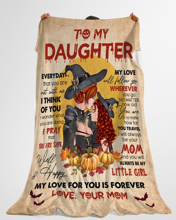 Blanket Gifts For Adult Daughter, Halloween Witch, I Love You, Mother And Daughter  Gifts, Presents For Daughter, Christmas Gifts For Daughter - Sweet Family  Gift