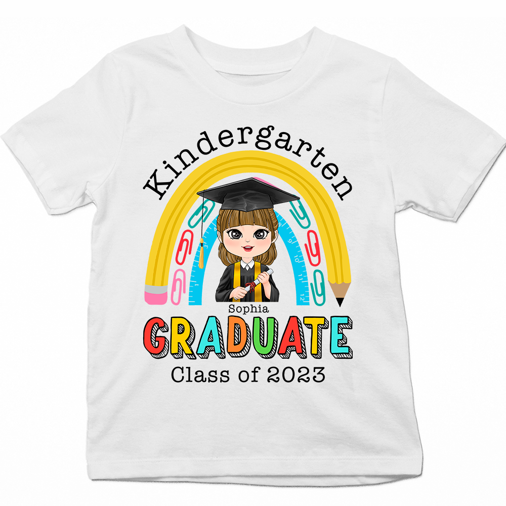 Personalized Kindergarten Graduation Shirt Class Of 2023 Pre K School Shirt K1702