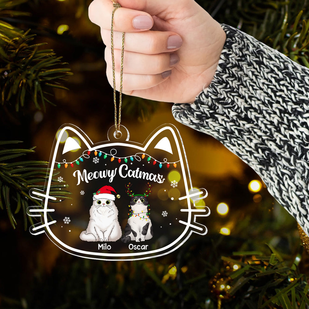 Meowy Catmas Personalized Christmas Ornament TT01