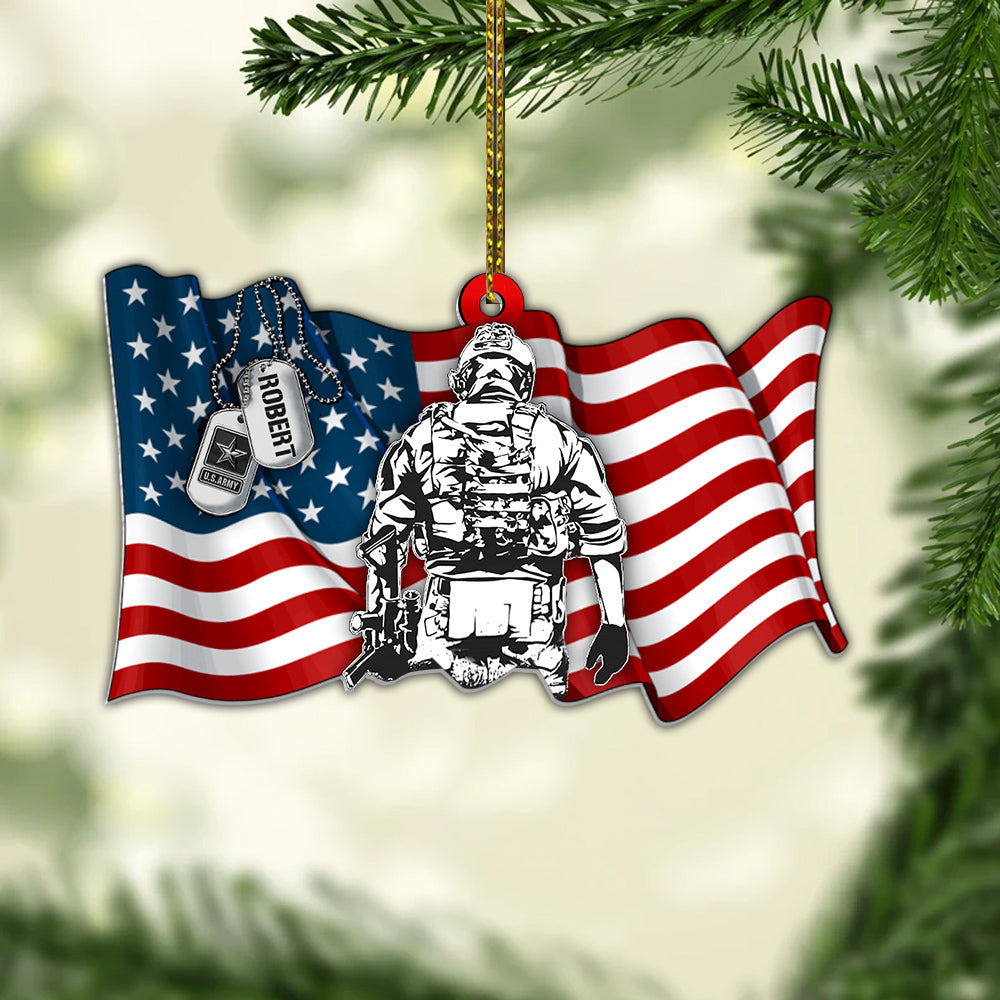 1pc, American Flag Combat Boots Acrylic Decoration Car Interior Hanging  Ornaments Christmas Tree Ornaments Gifts For Relatives Friends Necklace,  Scene