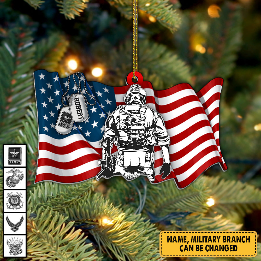 1pc, American Flag Combat Boots Acrylic Decoration Car Interior Hanging  Ornaments Christmas Tree Ornaments Gifts For Relatives Friends Necklace,  Scene