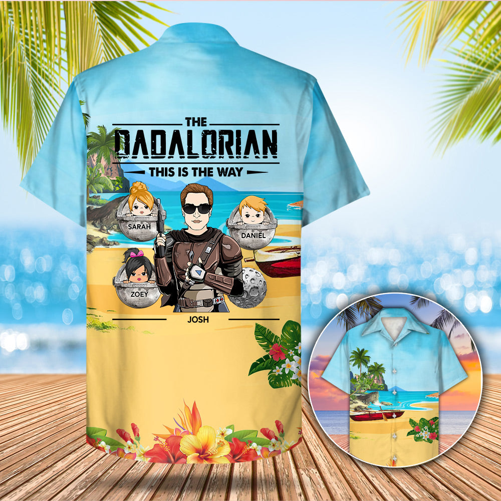 The Dadalorian This Is The Way Hawaii Shirt Gift For Dad Grandpa Papa
