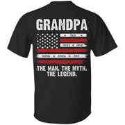 Papa The Man The Myth The Legend - Custom Shirt Gift For Dad Papa