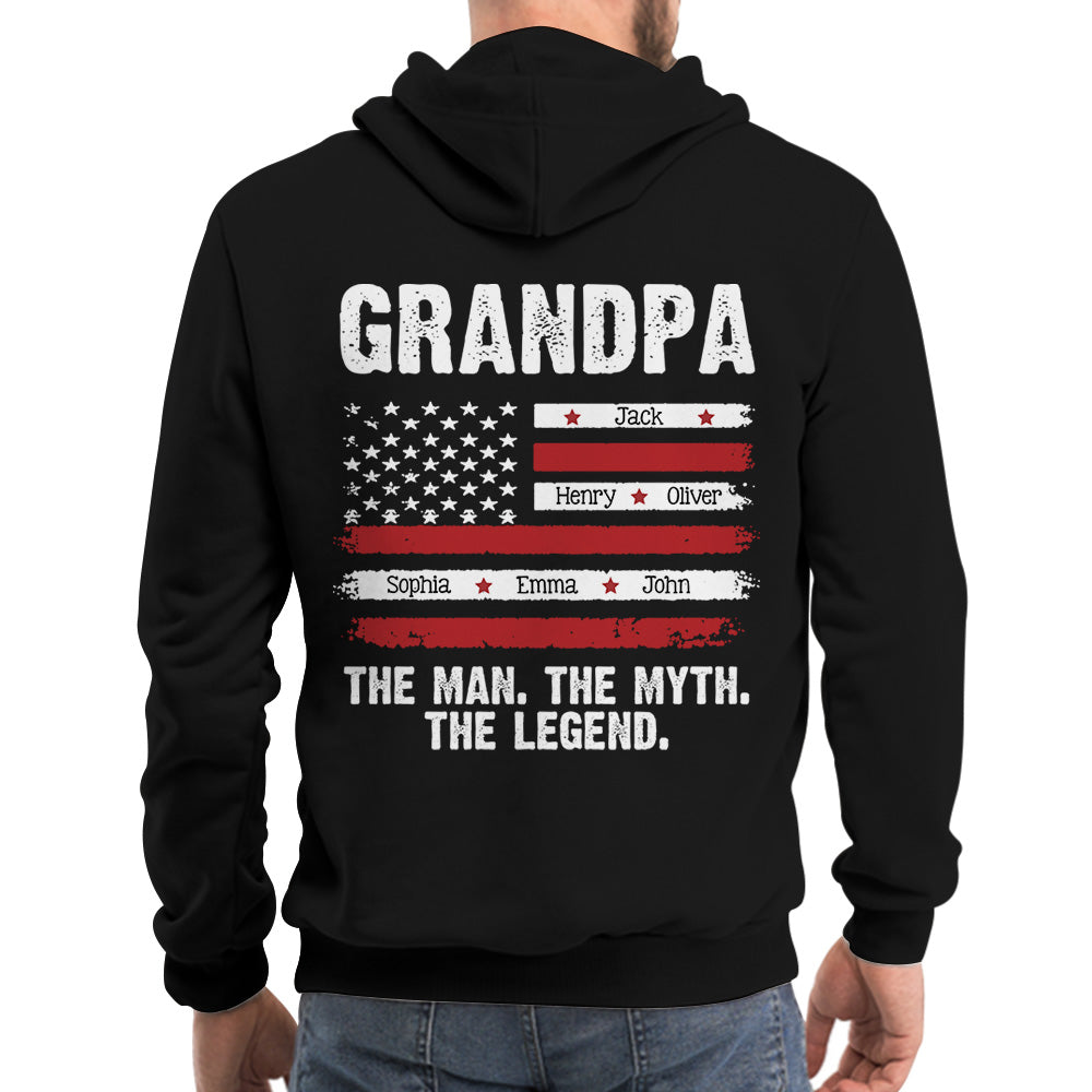 Papa The Man The Myth The Legend - Custom Shirt Gift For Dad Papa