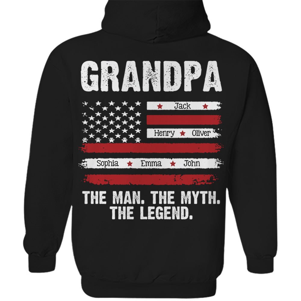 Papa The Man The Myth The Legend - Custom Shirt Gift For Dad Papa
