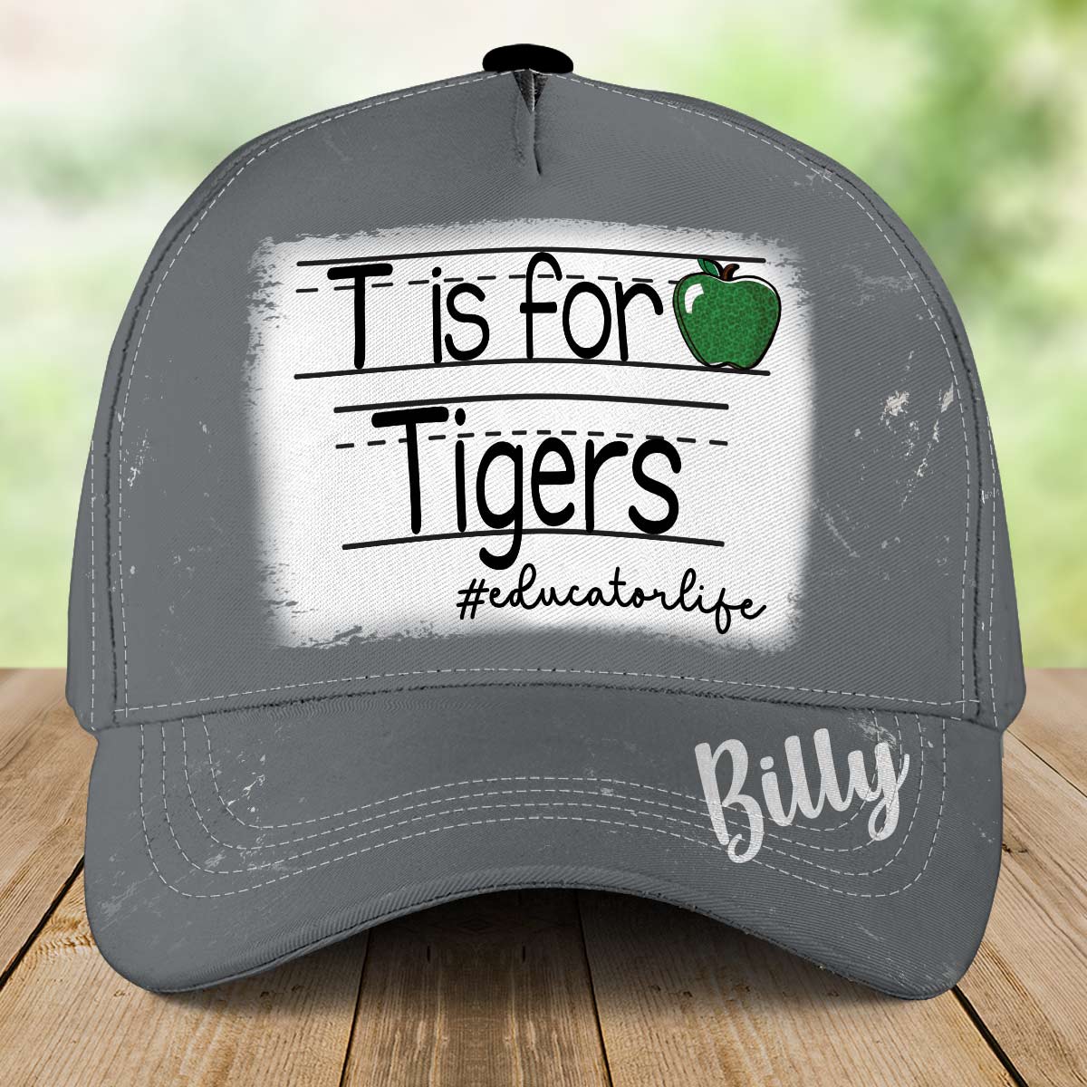 Personalized Cap For Teacher Student - Custom School Mascot Hat With Name